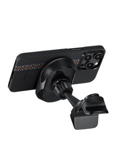 PITAKA MagEZ Car Mount Pro 2 with Qi2 /15W Fast Wireless Charging / Car Phone Holder / Strong Magnetic Attachment -Tesla  - Image 4