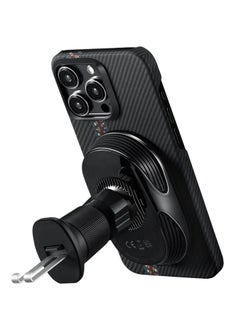 PITAKA MagEZ Car Mount Pro 2 with Qi2 /15W Fast Wireless Charging / Car Phone Holder / Strong Magnetic Attachment -Tesla  - Image 5