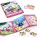 SYNARRY Unicorn Mermaid Princess Magnetic Puzzles for Toddlers 35 Girls 20 Pieces Travel Puzzles for Kids Ages 46 Car Airplane Road Trip Activities Toys for 3 4 5 6 Year Old Girls Birthday Gifts - Image 2