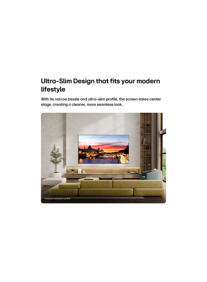 إل جي 77'' LG OLED evo AI C6 4K Smart TV with Alpha 11 AI Processor Gen3 2026 OLED77C66LA BLACK - Image 2