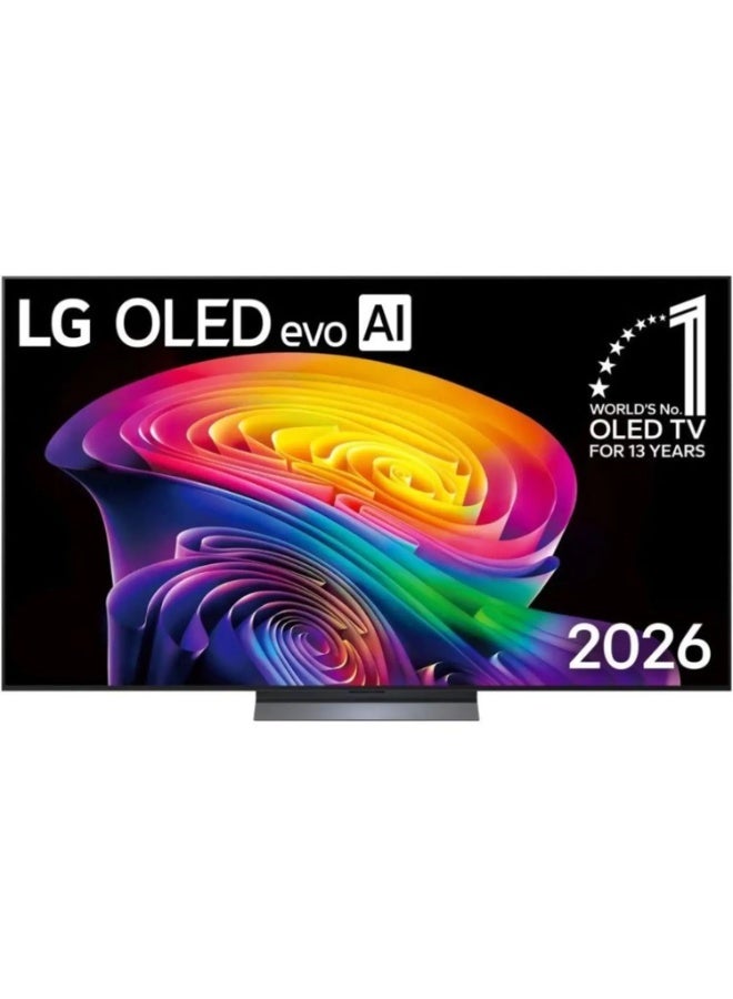 إل جي 77'' LG OLED evo AI C6 4K Smart TV with Alpha 11 AI Processor Gen3 2026 OLED77C66LA BLACK - Image 1