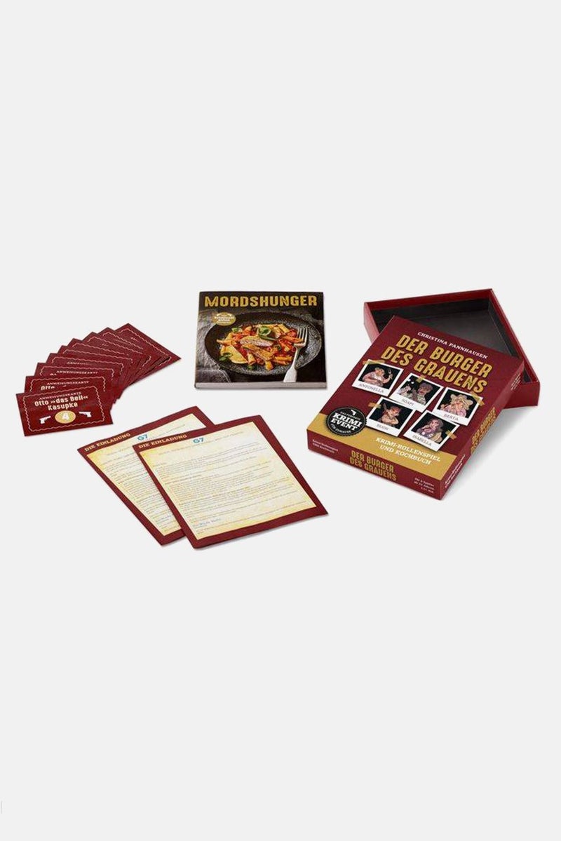 Tchibo لعبة تحقيق همبرغر الرعب، بورغندي - Image 2