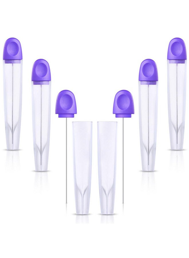 Raiten 6 Pieces Cake Tester Stainless Steel Baking Tester with Cover Reusable Metal Cake Tester Mini Cupcake Tester Baking Cake Tester Needle Sticks for Bread Pastry Biscuit Muffin Cookie Baking - Image 1