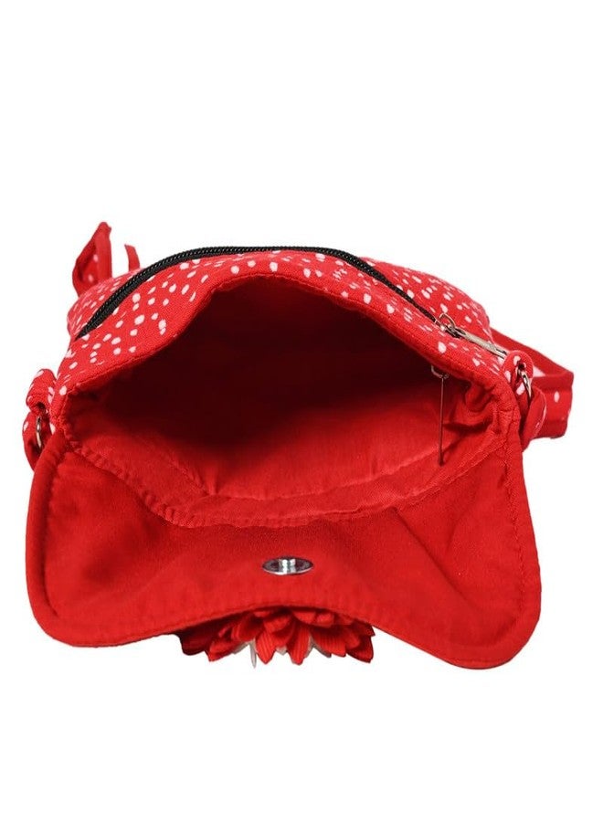 Coco Candy Women's Casual Lightweight Stylish Handbag | Polka dot Red & White Sling Bag for Women - Perfect for Daily Use - Image 4