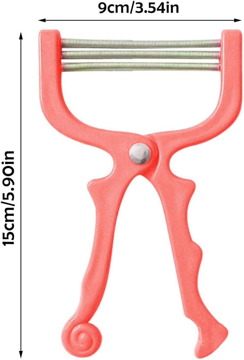كلاراكو مجموعة أدوات إزالة شعر اليدين والوجه، أداة تجميل لإزالة شعر الوجه، أداة إزالة شعر الشفاه، أداة عصر زنبركية، بكرة خياطة (B، B) - Image 3