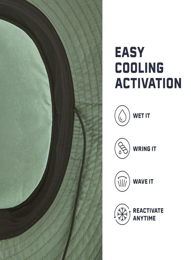 ميشن قبعة دلو MISSION Cooling UPF - قبعة شمس للجنسين للمشي لمسافات طويلة ولعب الجولف وصيد الأسماك - تقنية تنشيط العرق والماء، لون أخضر برونزي - Image 5