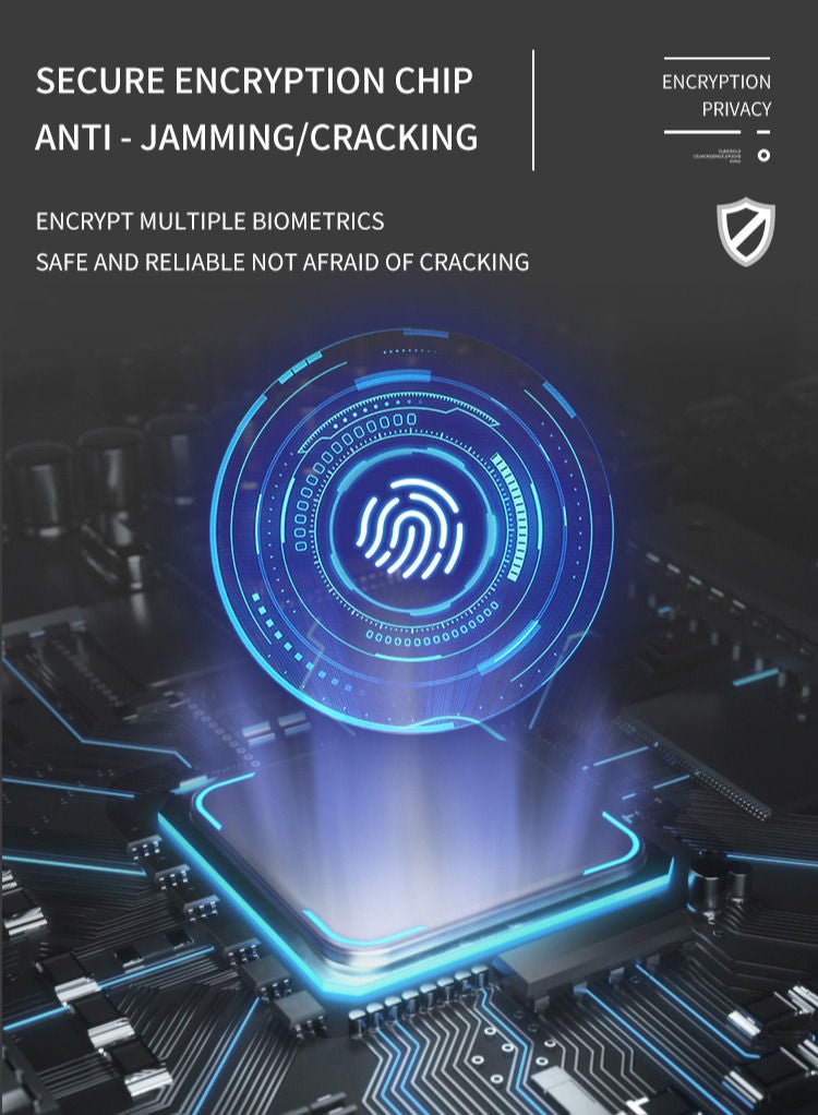 [X1 Bronze] Smart Door Lock work with Face Recognition Fingerprint PIN code and RFID Card - Image 5