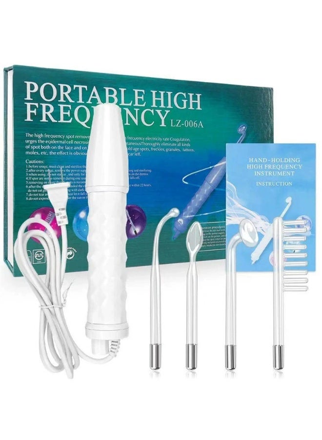 general High Frequency Facial Machine, 4 in 1 Electrode Wand Portable Handheld High Frequency Beauty Device for Face Neck and Hair - Image 1