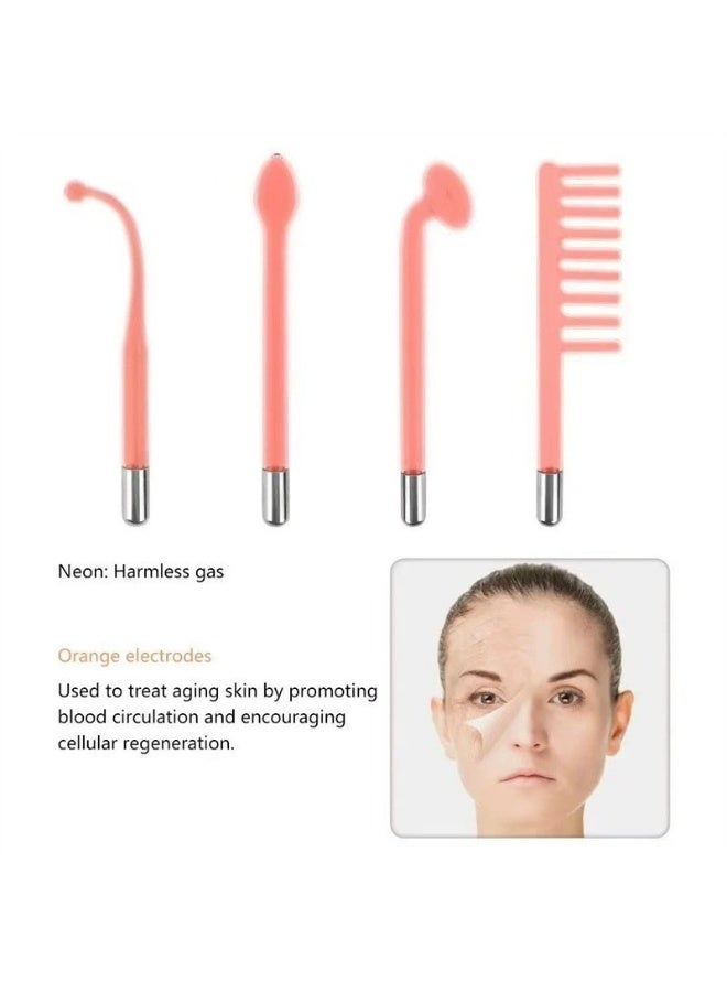 general High Frequency Facial Machine, 4 in 1 Electrode Wand Portable Handheld High Frequency Beauty Device for Face Neck and Hair - Image 3