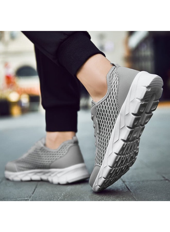 Double Star Men's Running Shoes Summer Lightweight Breathable Mesh Casual Shoes Spring Mesh Soft Bottom Sports Shoes Men 98 Sky Gray 39 - Image 1
