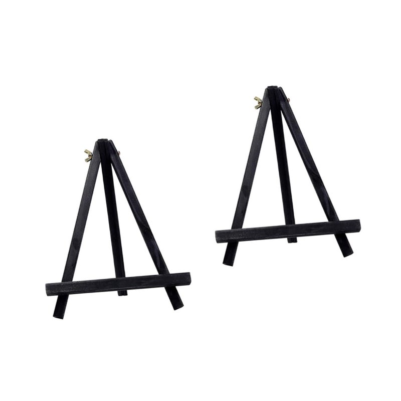 3 Pack Wooden Tabletop Art Easel For Kids Painting Crafts Tripod Design Classroom Home Use - Image 2