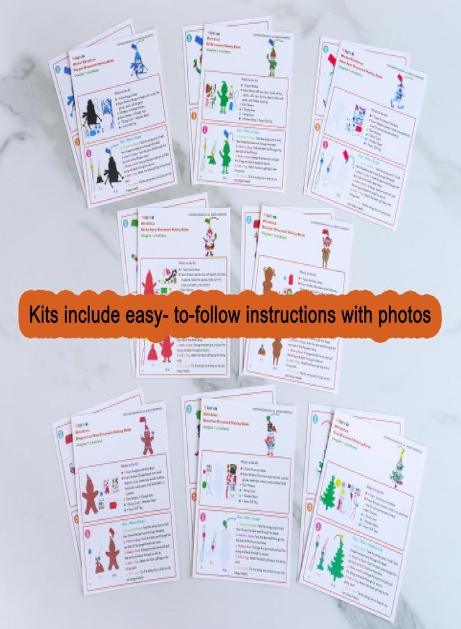 Winlyn 24 Sets 8 Designs Christmas Craft Kits Winter Crafts DIY Christmas Ornaments Decorations Craft Kits Festive Foam Stickers Arts and Crafts for Kids Holiday Home Classroom Activities Party Favors - Image 4