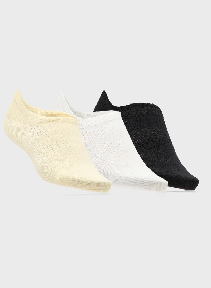 جينجر 3PK Cotton No Show Trainer Liners
