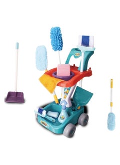 Home Smart Kids Cleaning Play Set 22 pcs broom with cart, brooms, and mop