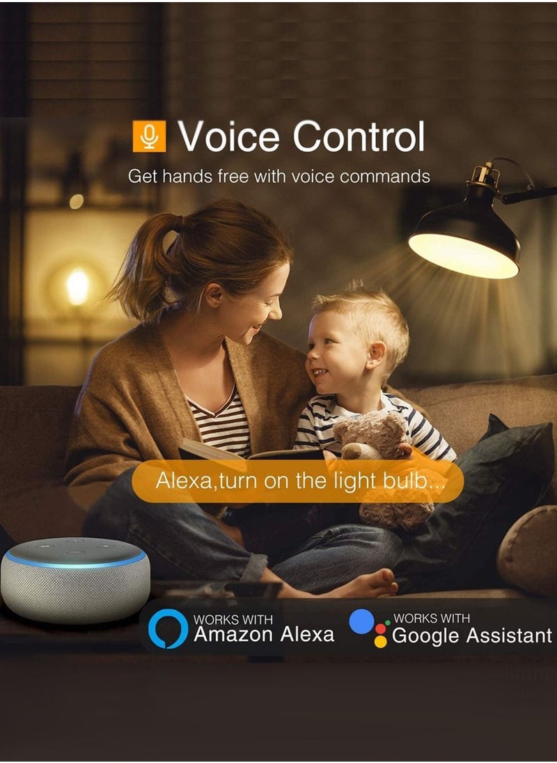 ISHWAZ - 10W Smart Wi-Fi Bluetooth Bulb Works With Alexa Google Assistant and IFTTT With 16Millions Colors Dimmable Light 8 Different Modes Power Saving and Much More A Must Have Smart Gadget - Image 1