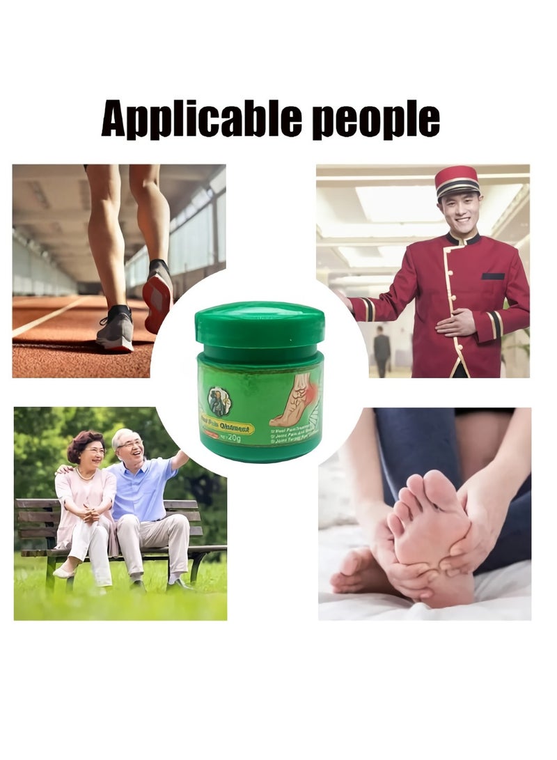 AS SEEN ON TV كريم تسكين آلام القدم، مرهم عشبي لآلام الكعب، مرهم قوي وفعال لتسكين الآلام، كريم حمض الأعصاب لآلام العضلات وآلام مفاصل القدم، وخدر القدم، والألم - Image 4