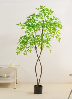 SINCHER SINCHER Artificial Tree, 150cm Fake Plant Potted ,Faux Tree Decorative Plastic Pot ,Simulation Bamboo Tree Natural Texture for Home Decoration Office Indoor Outdoor  - Image 1