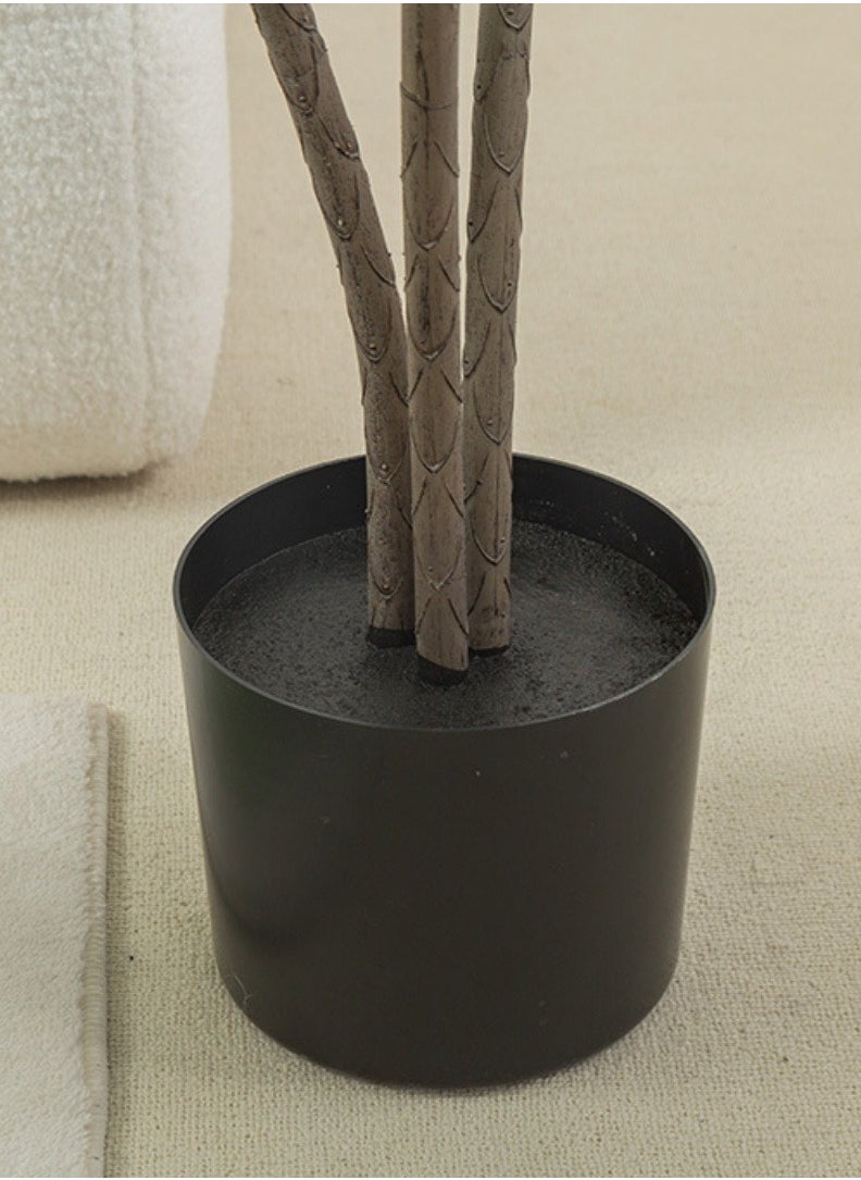 SINCHER SINCHER Artificial Tree, 150cm Fake Plant Potted ,Faux Tree Decorative Plastic Pot ,Simulation Bamboo Tree Natural Texture for Home Decoration Office Indoor Outdoor  - Image 5