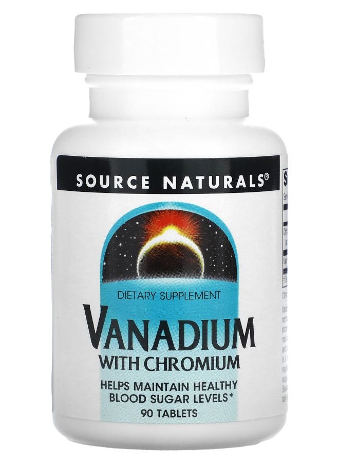 Vanadium With Chromium 90 Tablets