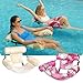SLOOSH Inflatable Pool Floats Adult2 Packs Floating Lounge ChairsBlow up Pool Noodles for Adult Heavy DutyFloating Chair for Party Summer Water Beach Lake FunTropical LeavesChampagnePink - Image 4