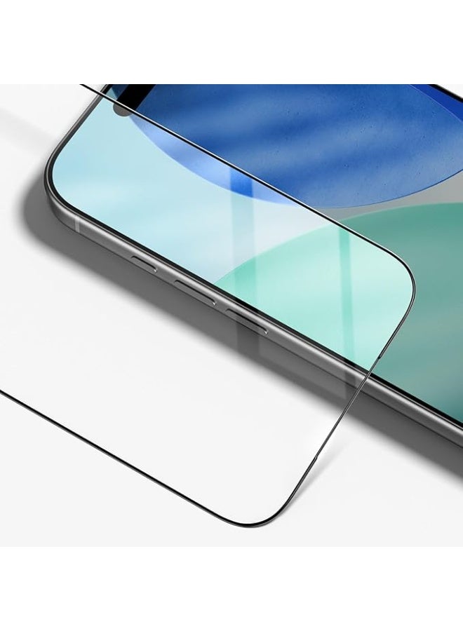 9H Compatible with iPhone 17 Pro Max Screen Protector, Anti Fingerprint Coating,High-Performance Optical Adhesive, PET Layer, High Edge Protection (Clear, iPhone 17 Pro Max) - Image 4