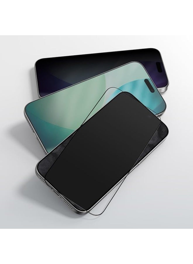 9H Compatible with iPhone 17 Pro Max Screen Protector, Anti Fingerprint Coating,High-Performance Optical Adhesive, PET Layer, High Edge Protection (Clear, iPhone 17 Pro Max) - Image 3