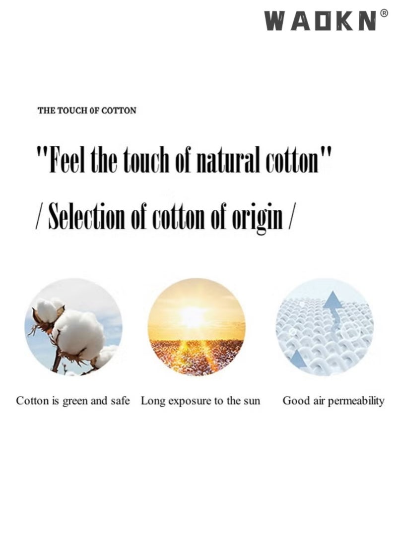 دبليو أيه أو كي أن مفرش طاولة، غطاء طاولة مقاوم للغبار ومزين بشراشيب من قطن تيريلين، وبطانية للنزهات، ومضاد للرطوبة، وديكور مستطيل لسطح الطاولة، (رمادي) - Image 4