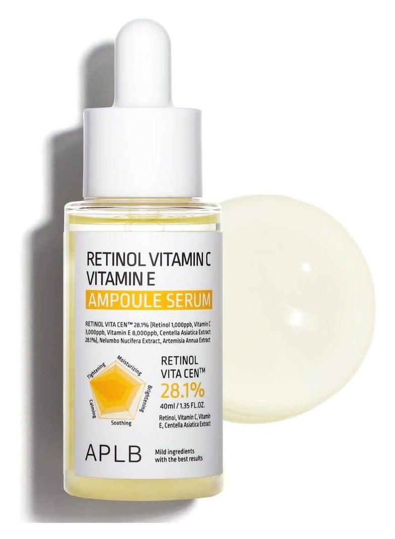 Aplb Retinol Vitamin C Vitamin E Ampoule Serum 40ml - Image 1