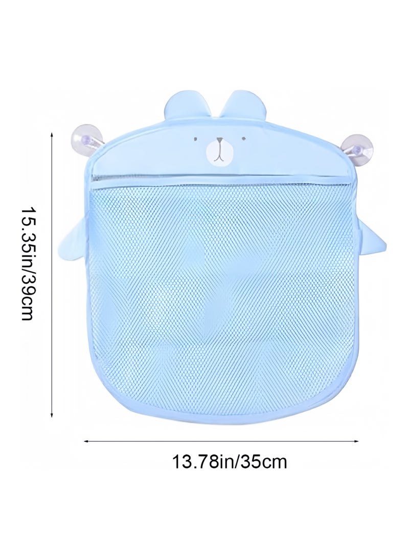 Mr. Penda 2 PCS Bath Toy Organizer, Mesh Bath Toy Storage Bags, Bath Toy Organiser with 4 Strong Suckers, Easy Storage of Bath Toys and Other Bathroom Items 39x35cm - Image 2