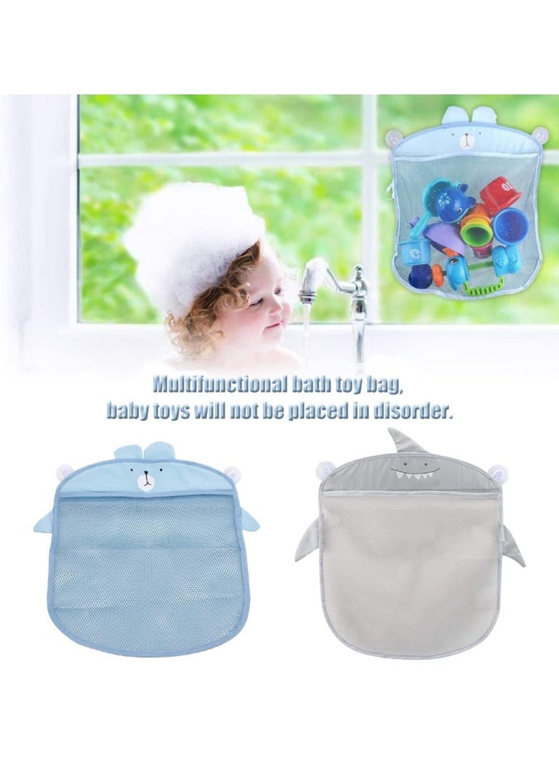 Mr. Penda 2 PCS Bath Toy Organizer, Mesh Bath Toy Storage Bags, Bath Toy Organiser with 4 Strong Suckers, Easy Storage of Bath Toys and Other Bathroom Items 39x35cm - Image 5