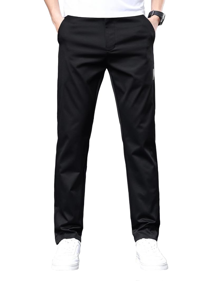 TAGDO® Mens Trendy Casual Pants||Cargo Pants for Men||Cotton Pant||Chino||Slim Fit for Men (Pant-2031-Black-32) - Image 1