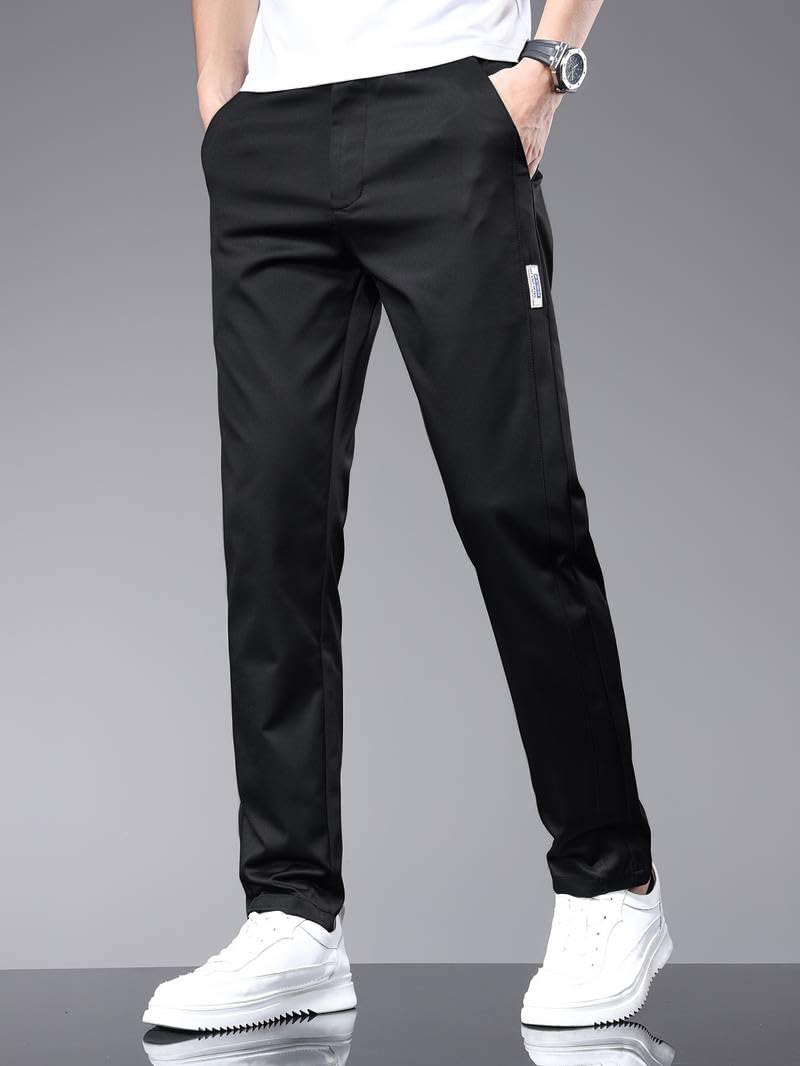 TAGDO® Mens Trendy Casual Pants||Cargo Pants for Men||Cotton Pant||Chino||Slim Fit for Men (Pant-2031-Black-32) - Image 2