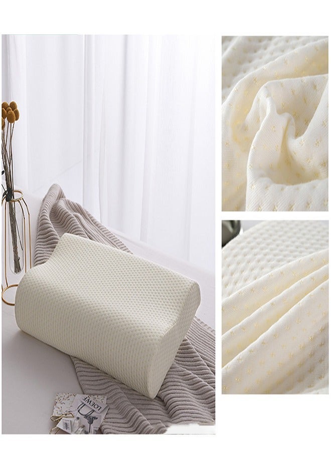 Bamboo Memory Foam Pillow, Cervical Pillow for Neck Pain Relief, Contour Cooling Pillow for Side Sleeper, Ergonomic Orthopedic Pillow, Neck Pillow for Sleeping - Image 4