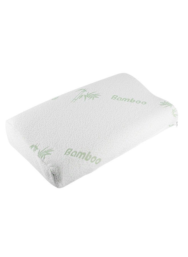 Bamboo Memory Foam Pillow, Cervical Pillow for Neck Pain Relief, Contour Cooling Pillow for Side Sleeper, Ergonomic Orthopedic Pillow, Neck Pillow for Sleeping - Image 3