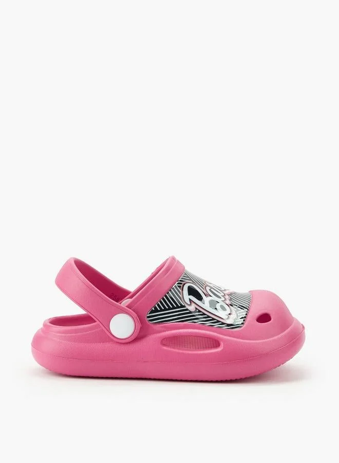 باربي Barbie Girls Printed Clogs