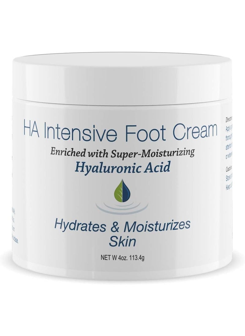 Hyalogic - Hyalogic Hyaluronic Acid Foot Cream: Hydrates & Moisturizes Skin- Intensive Foot Moisturizer, Foot Lotion for Calluses & Dry Skin (4 oz.) - Image 1