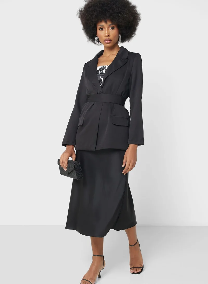 ELLA Belted Blazer