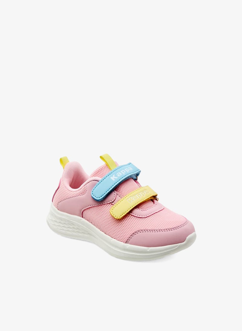 Kappa Girls Colourblock Sneakers with Hook and Loop Closure - Image 3
