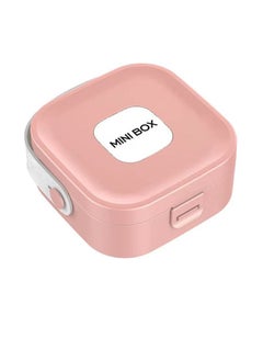 Generic Cute Pink Storage Box for Girls - Mini Jewelry & Electronics Organizer, Heart-Shaped Travel Case with Adjustable Compartments (Perfect Gift for Kids/Women)  - Image 1