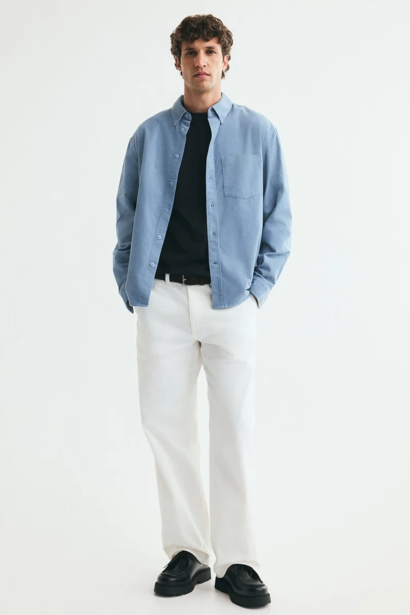 H&M  Regular Fit Corduroy shirt for Men | Best Price UAE