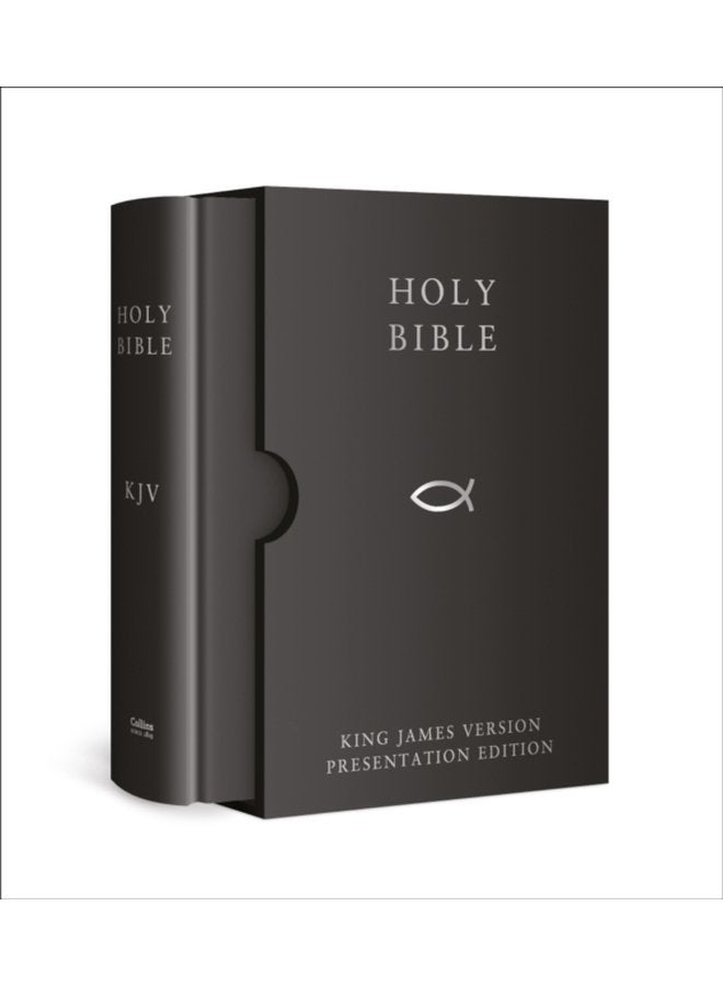 الكتاب المقدس نسخة الملك جيمس KJV - إصدار تقديمي أسود - غلاف صلب
