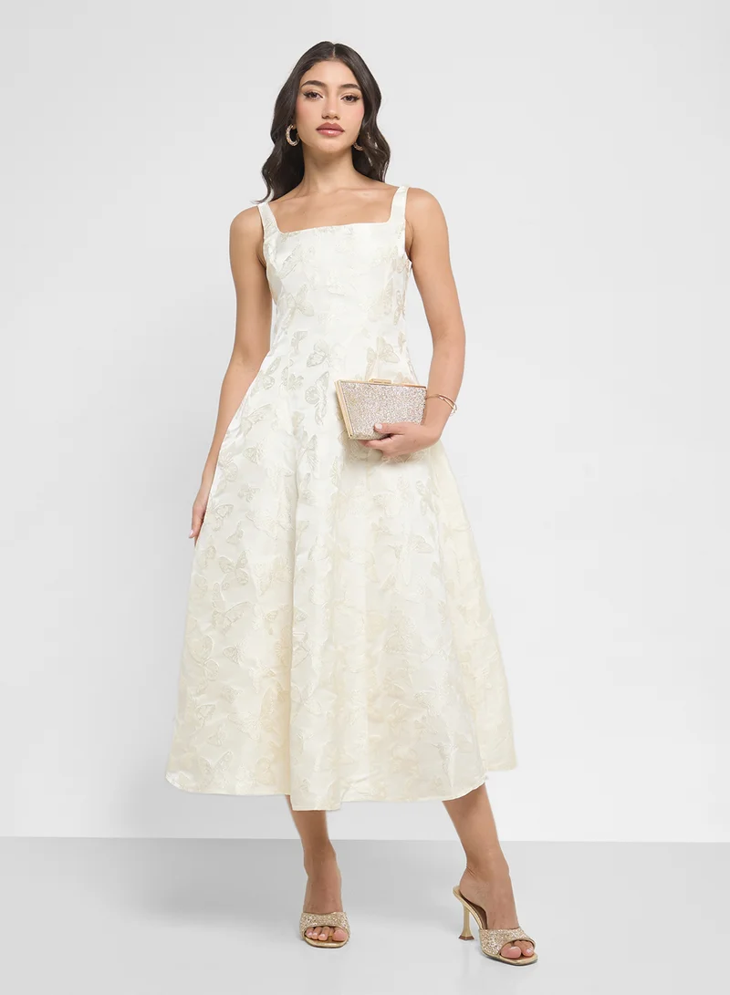 ايلا Textured A-Line Dress