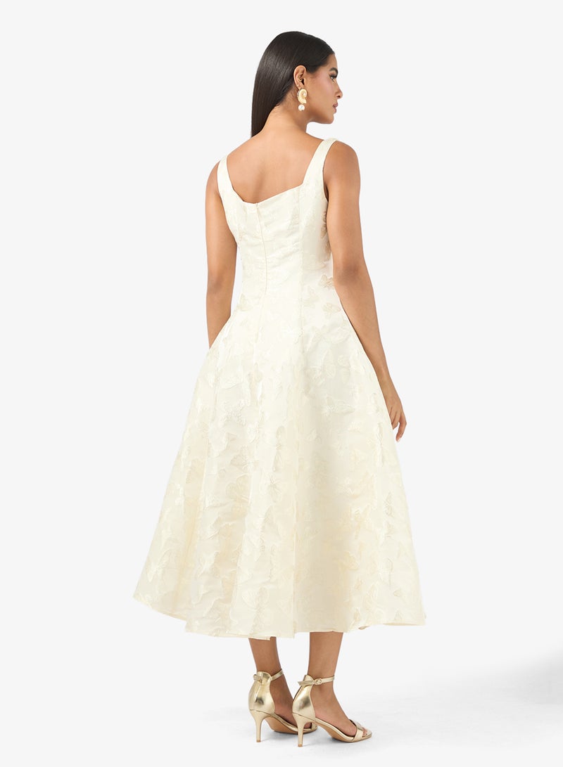 ELLA Textured A-Line Dress - Image 2