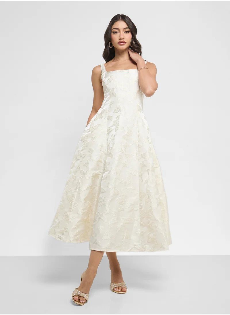 ايلا Textured A-Line Dress