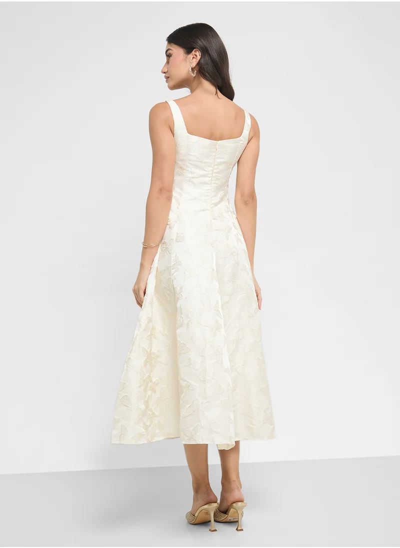 ايلا Textured A-Line Dress