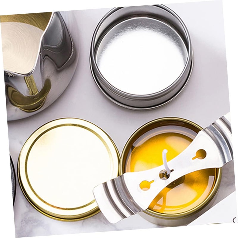 UTHCLO 6pcs Aluminum Candle Containers Ointment Jars for Essential Oils Candles and Creams Lightweight Lid Design for and Storage - Image 3