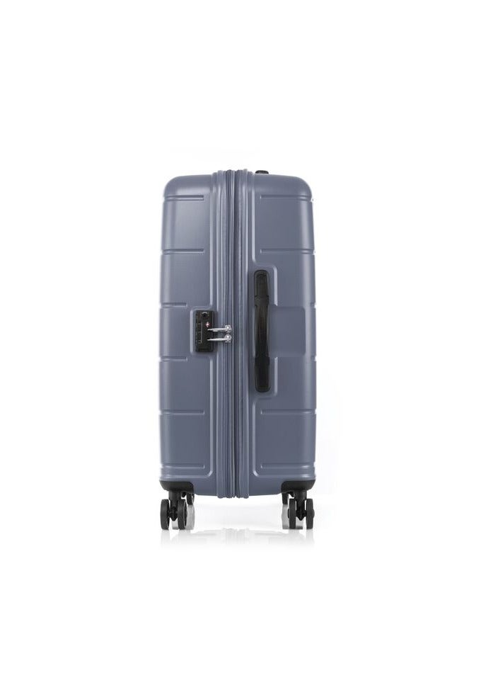 AMERICAN TOURISTER Hundo Suitcase, Check-In Size 68 cm / 25 inch, 4 Spinner Wheels, Hard Top, Polypropylene, Flinstone|Spacious Interior|DuoSaf™ Security Zipper|TSA Combination Lock|Expandable - 3 Years International Warranty - Image 2