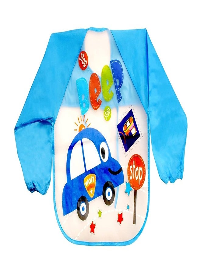 Aplam Chaplam Baby Feeding Bib | Baby Bibs/Apron Cute Multi Print | Baby Waterproof Bib Set | Baby Laliya Bibs for Babies (Blue-red) - Image 2