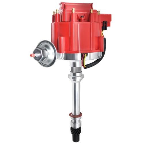 MAS Ignition Distributor w/Cap & Rotor GM08 Compatible with Chevy GM SBC 262 267 305 307 327 350 400 small blocks 402 454 big blocks BBC V8 65k Coil HEI DD-SBC-HEI-V8 850001R 7500RPM - Image 1