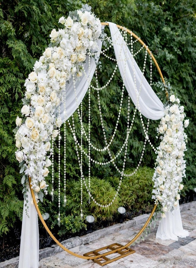Giegxin 24 Pcs 78ft Wedding Pearl Backdrop Crystal Garland Faux Pearl Hanging String Bridal Party Garland Hanging Decoration for Wedding Party Flower Home Window Ceiling Draping Decoration - Image 1